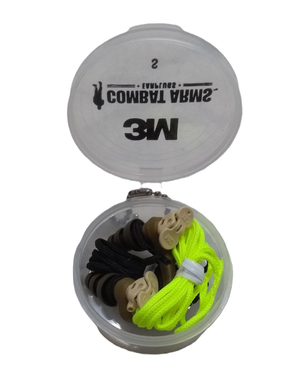 Genuine British Type Ear Plugs 3M Combat Arms In Storage Case SMALL NEW