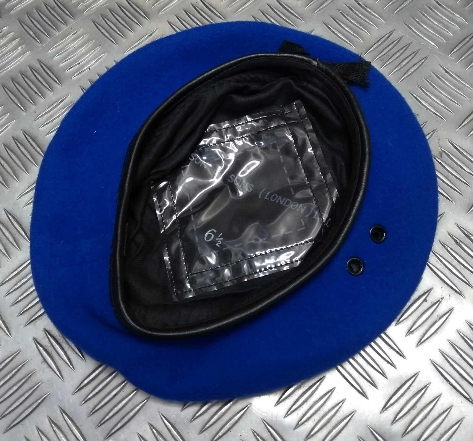 Mid Blue Beret Genuine Hobson London Manufactures Sample 6 1/2