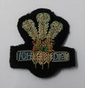 Genuine British Army Mess Dress Wire Braided Prince of Wales Feathers