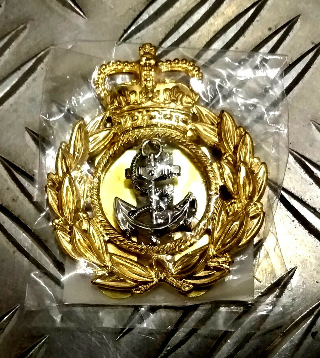 Royal Navy CPO Chief Petty Officer Cap / Beret Badge British - NEW