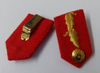 Dubai Gorgets Scarlet Red Melton & Gold Leaf Detail Fancy Dress