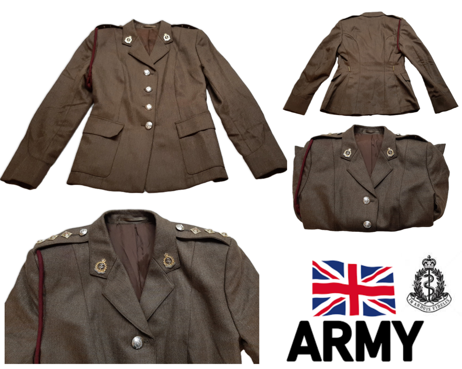 British Army RAMC No2 Jacket Cap Ofc FAD 162/100/76cm