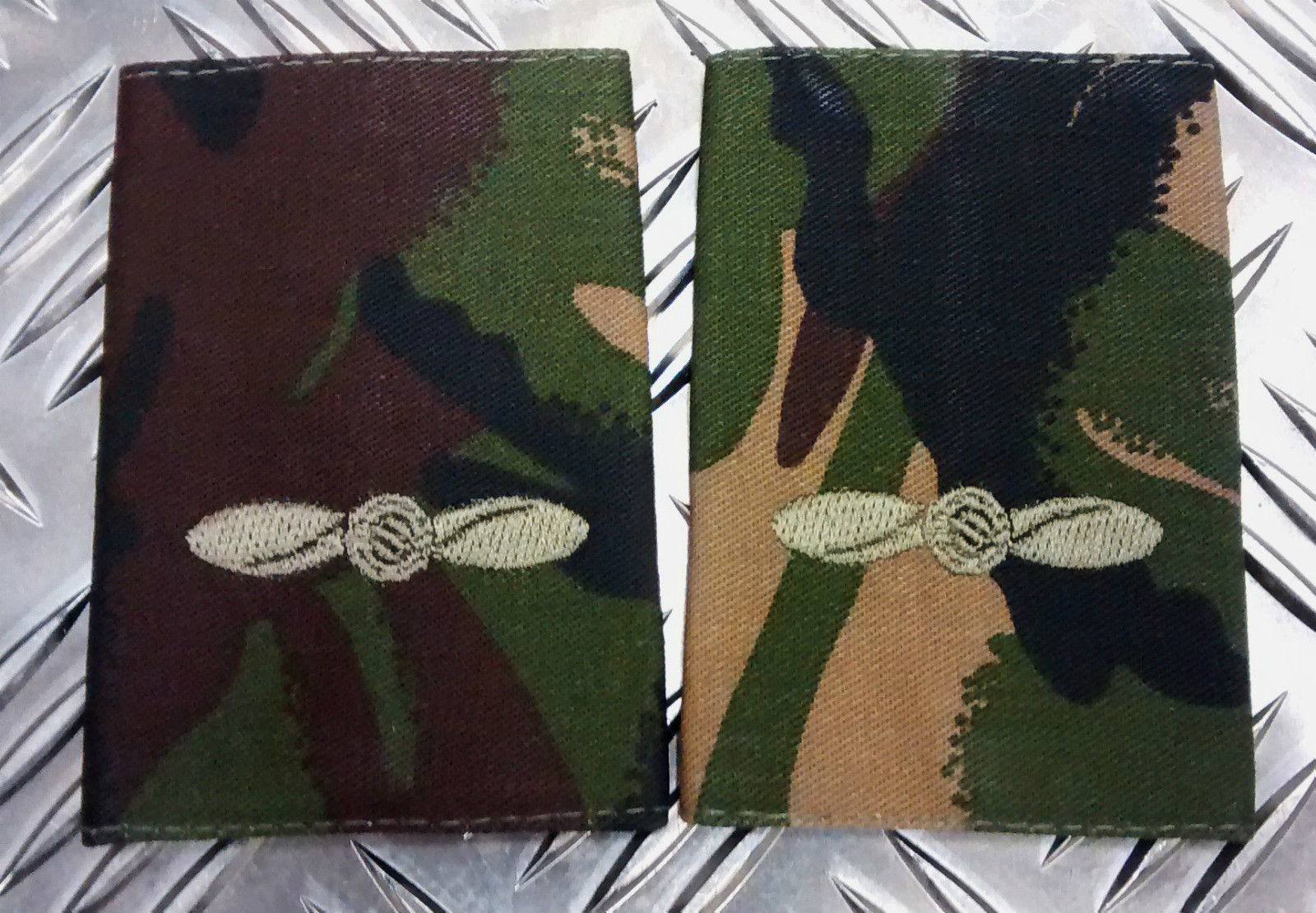 Genuine British Army Woodland Camo LEADING AIRCRAFTMAN Rank Slides NEW