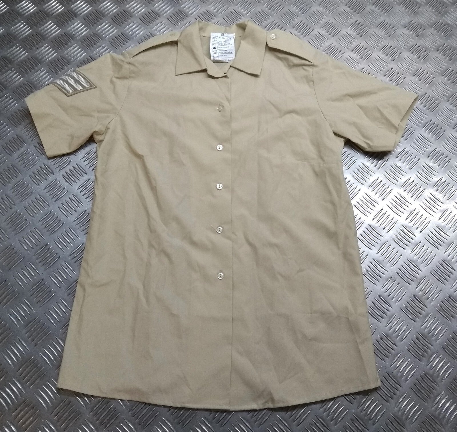 British Army FAD FAWN Shirt Blouse Woman's No2 Dress With Patches / Badges