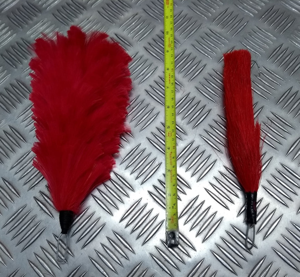 Red Hackles Plumes British Army Uniform Horse Hair and Feather Type 1 of Each