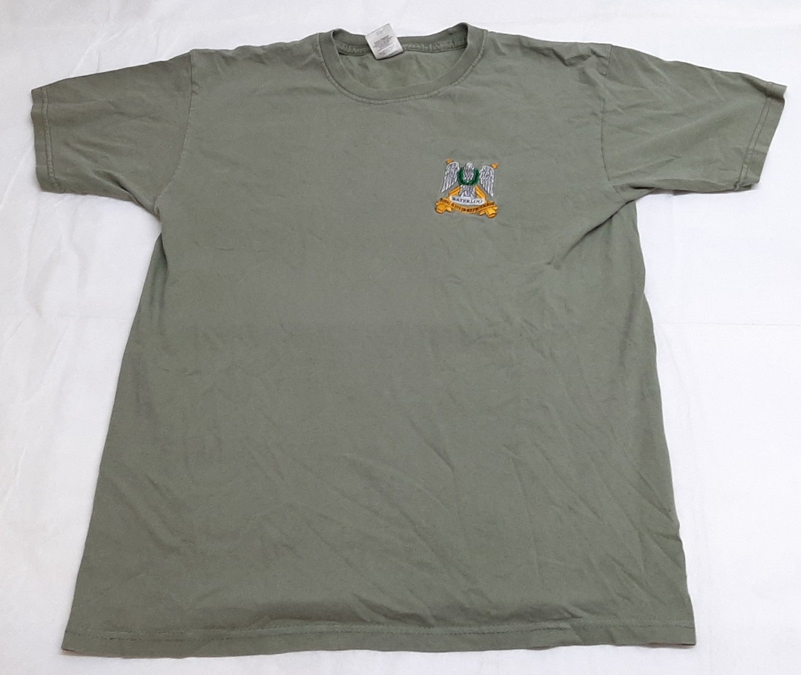 RSDG T-Shirt Used Green Short Sleeve Top Royal Scots Dragoon Medium
