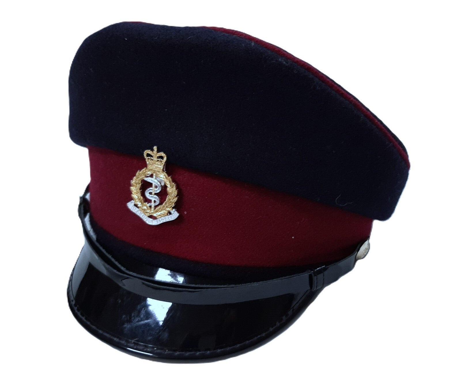 RAMC No1 Hat British Army Dress Pattern with Insignia Badge and Buttons 54cm