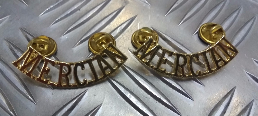 The Mercian Regiment Shoulder Title Badges Genuine British Issue- NEW