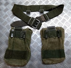 M39 Belt & Utility Pouches WW2 Pattern Heavy Canvas Vintage Army Webbing ASST
