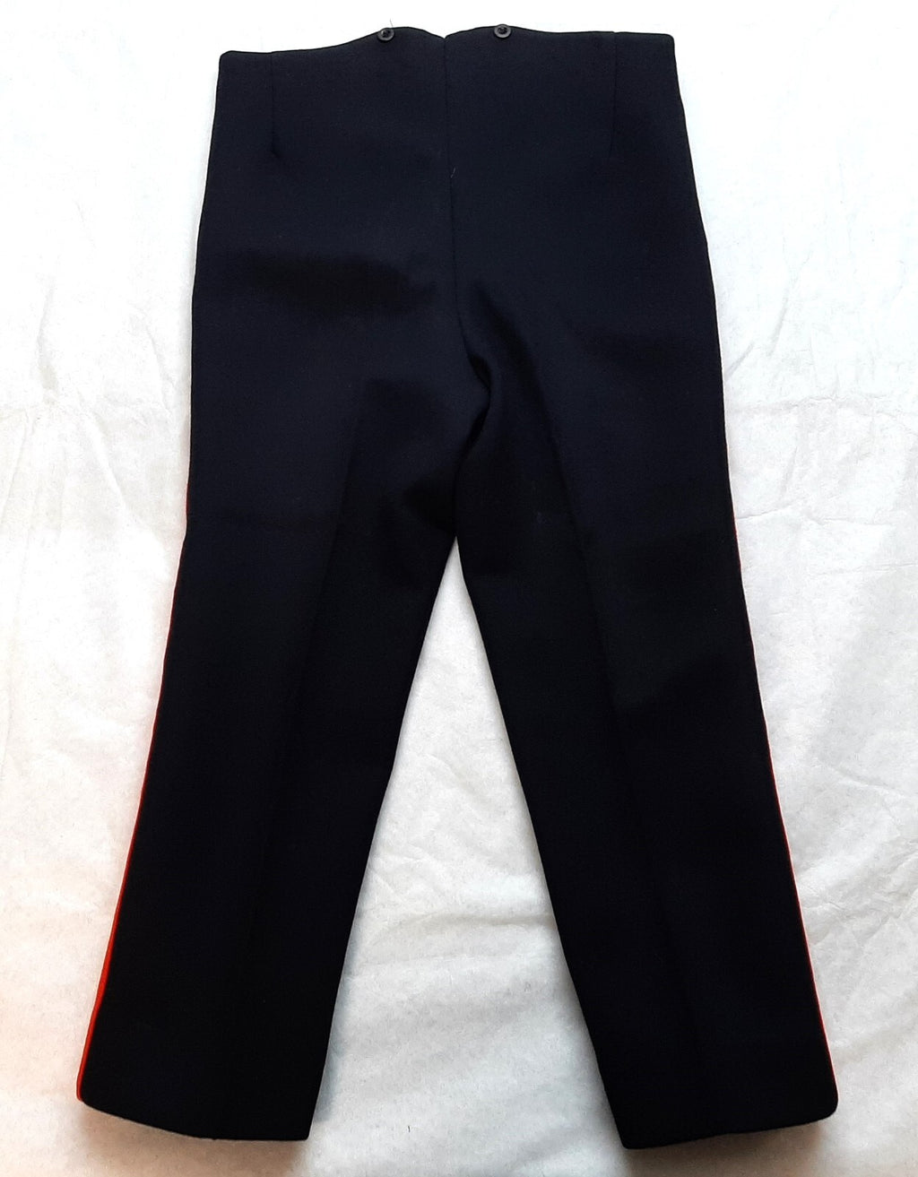 No1 Trousers Army British Heavy Wool 1 3/4" Red Stripe Blues Waist 37"