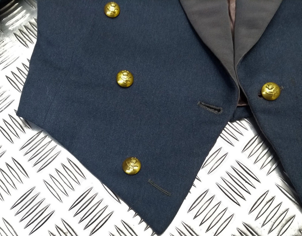 RAF Royal Air Force Vintage Mess Jacket Airforce Blue Grey OFC With Braided Cuffs