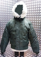 N2B US Military Snorkel Flight Bomber Jacket GREEN - NEW