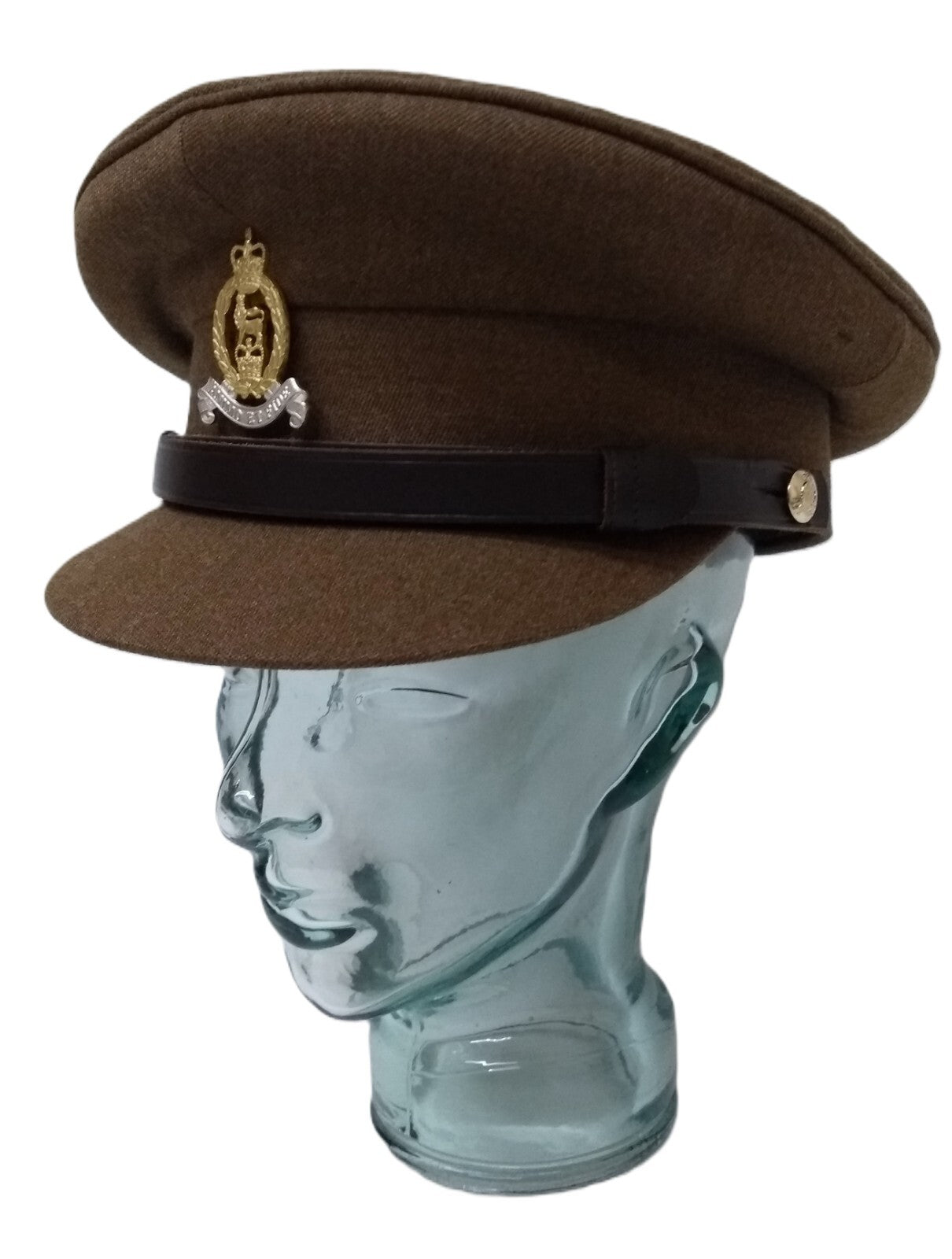No2 Officer Hat British Army AGC adge Buttons & Chin Strap Goldings 57cm