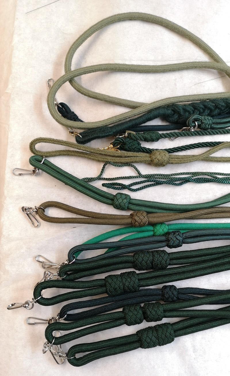 Green Ceremonial & Parade Lanyards / Cords joblot of 18