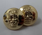 Genuine British Navy Royal Marines RM Issue Insignia Cap Buttons 22L X2 ASBT154