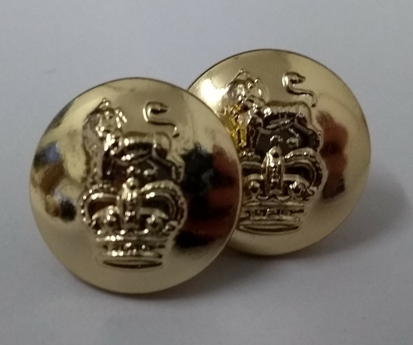 Genuine British Navy Royal Marines RM Issue Insignia Cap Buttons 22L X2 ASBT154
