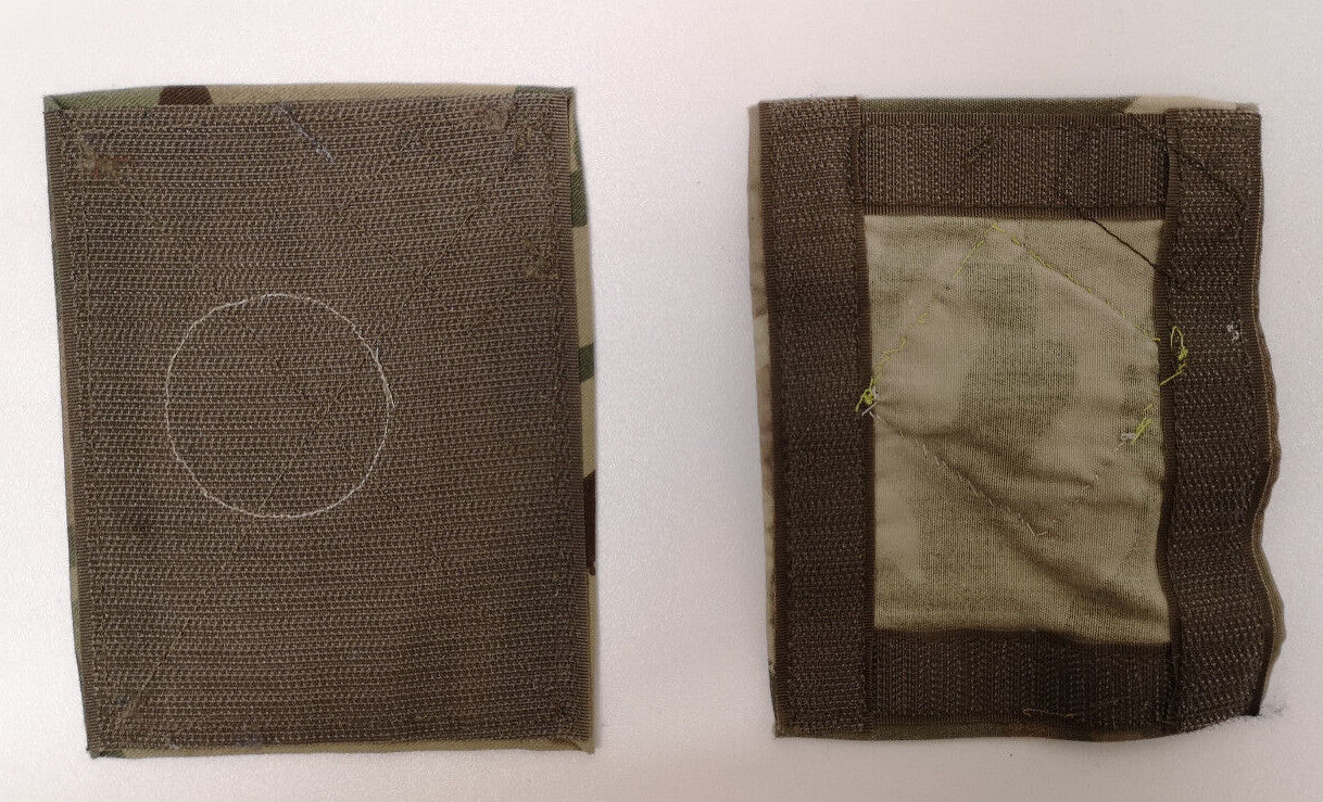 British Army TRF Patches on MTP Blanking Panels Various - Used