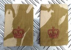 British Army Desert Camo Major Rank Slide Epaulette - NEW Pair