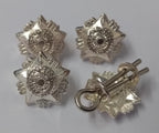 Bersedia Berkhidmat Pips For Officers Silver Coloured With Split Pin Fixings 2Pr