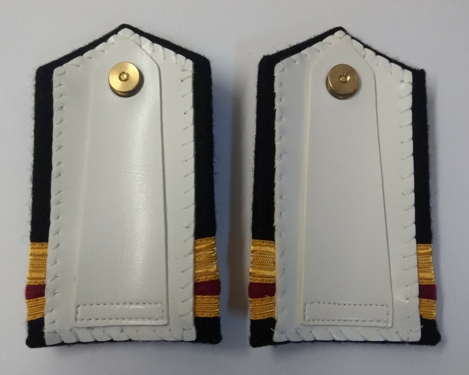 Genuine Canadian Naval Female Gold Wire Rank Shoulder Boards Epaulettes LFS12