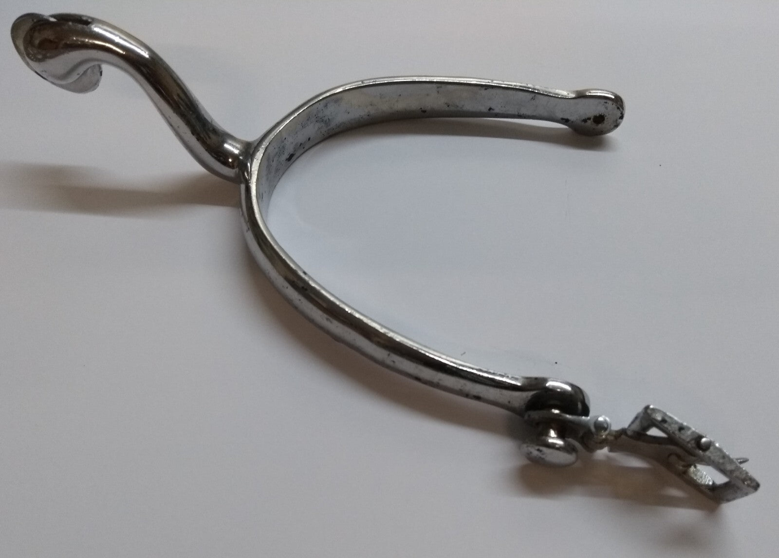 HCav Uniform Spurs Chrome Household Cavalry & RHA British Army Spec Swan Neck