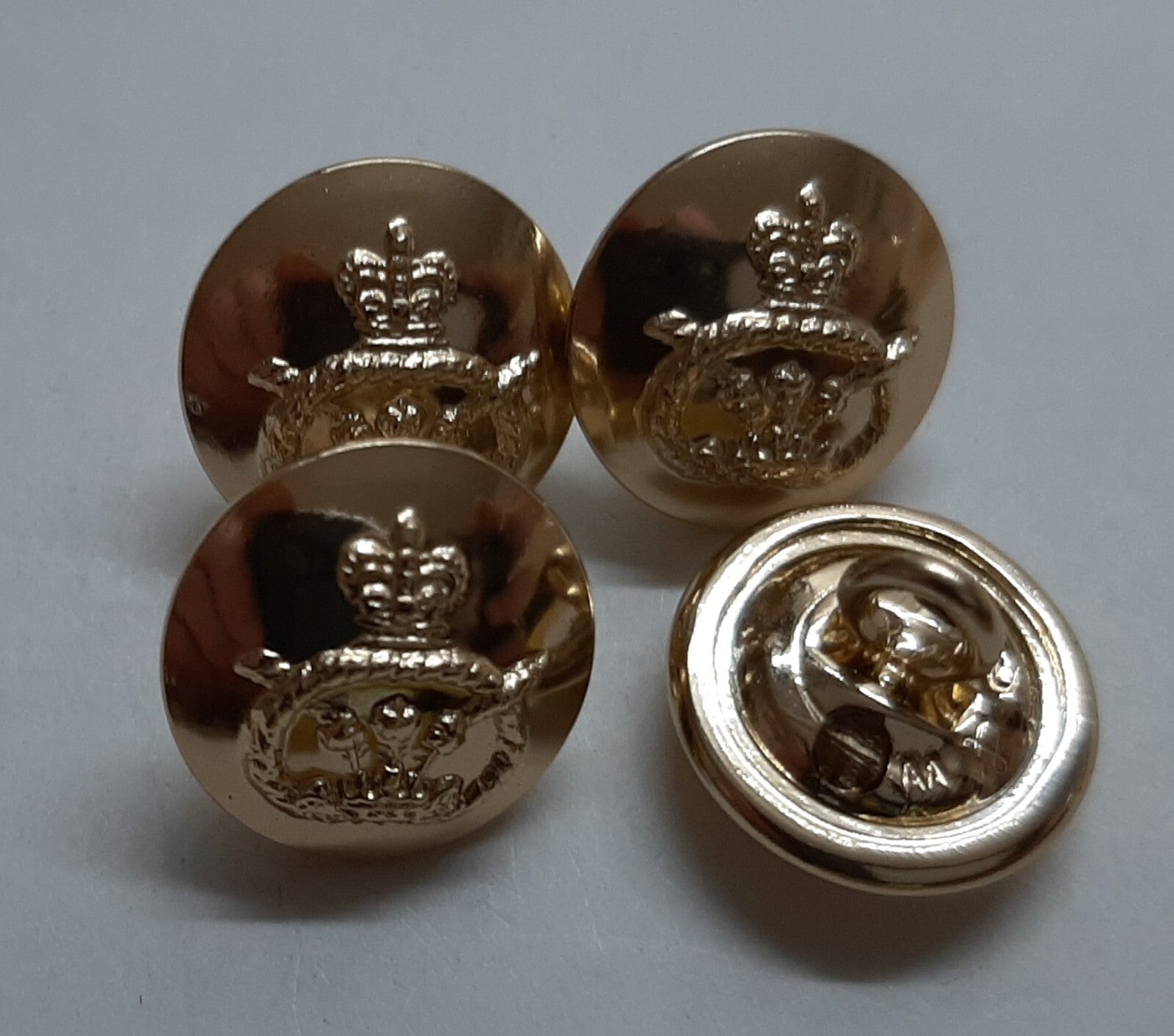 Staffordshire Small Buttons for British Dress Hat / Cap Size 22L