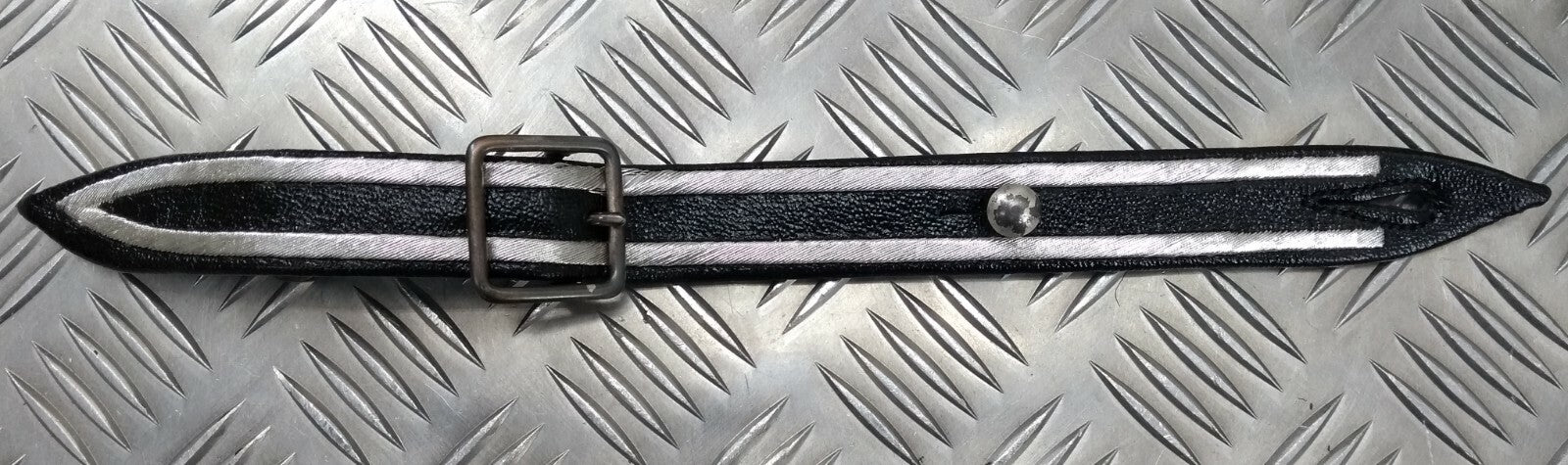 Style Old Pattern Navy Blue Belt & Braided Straps NRS3