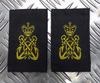 Naval PO Sliders RN Slides / Epauletts Petty OFCs 2 Pairs