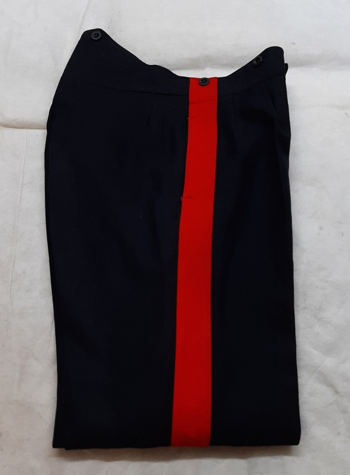 Vintage No1 Trousers British Dress Old Pattern 1 3/4" Red Stripes 1957