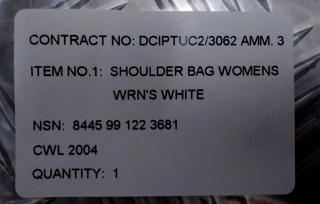 Genuine British Royal Navy RN White Handbag Shoulder Bag WRENS WRN'S - NEW