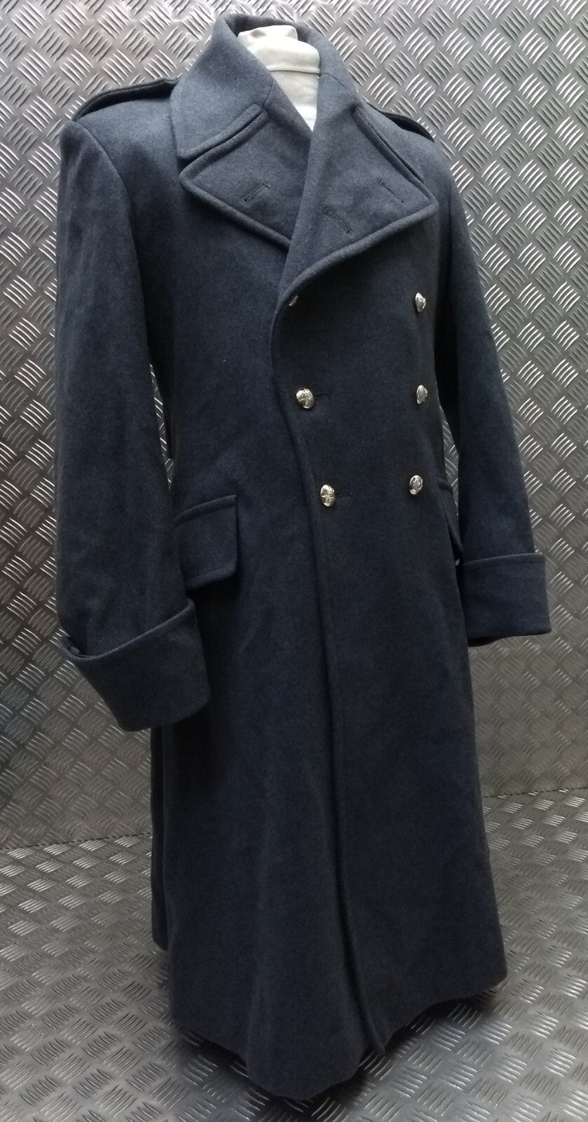 RAF Royal Air Force Greatcoat Airforce Blue Grey Colour Buttoned Great Coat 170/92/80cm