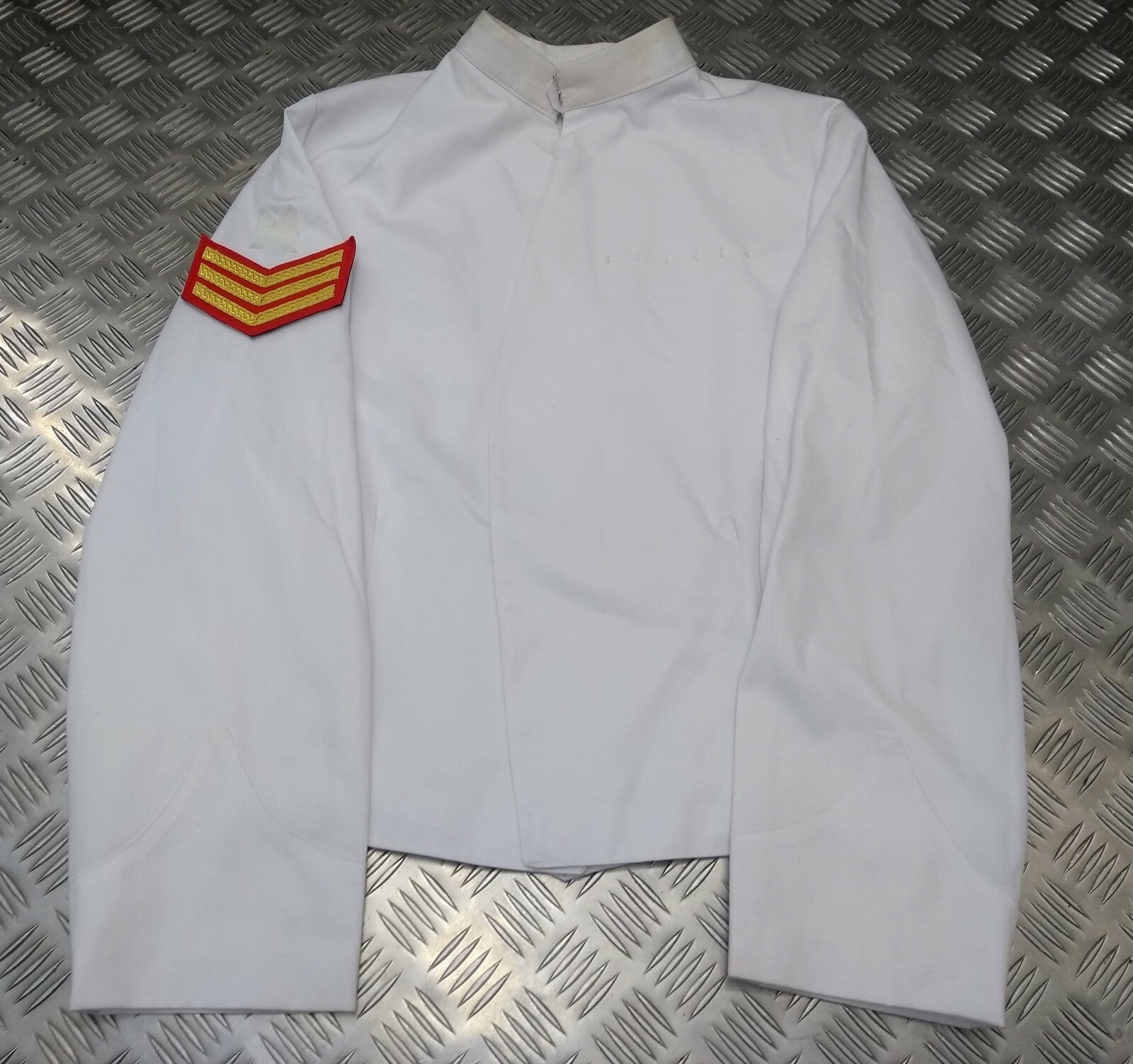 Ex- British Issue SGT Sergeants Stand Up Collar White Dress Jacket