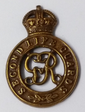 Vintage Kings Crown Second Regiment of Life Guards Metal Insignia Badge