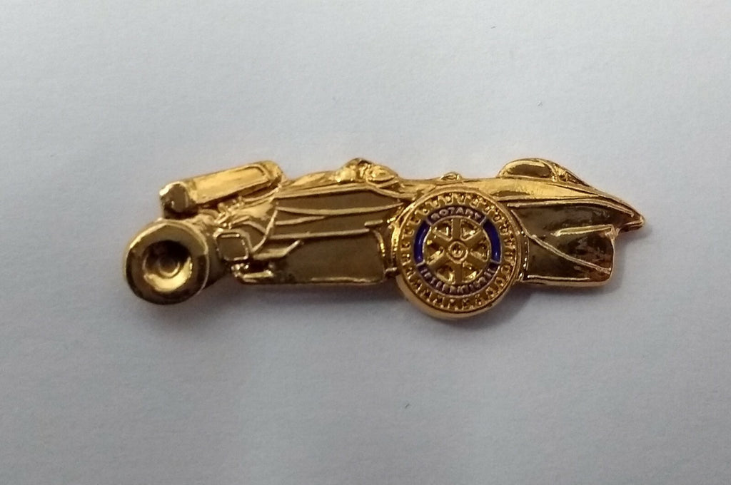 Genuine Rotary Club International Small Formula Racing Car Lapel Pin Badge - NEW
