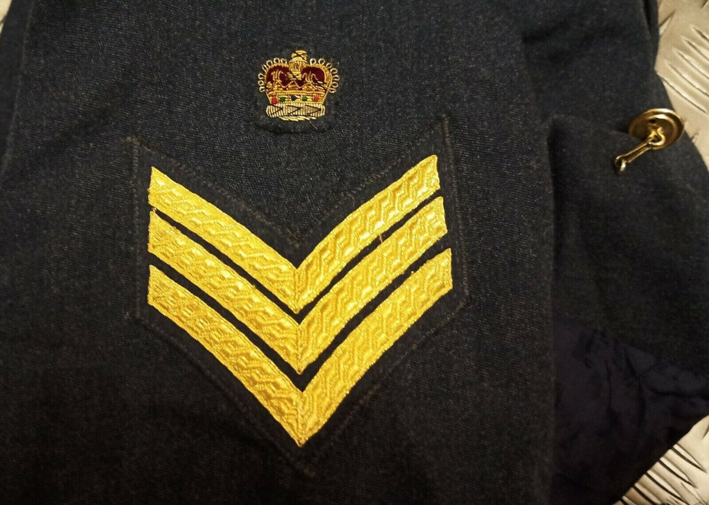 RAF Royal Air Force Mess Jacket Airforce Blue Grey Colour Vintage Old Pattern With Badges