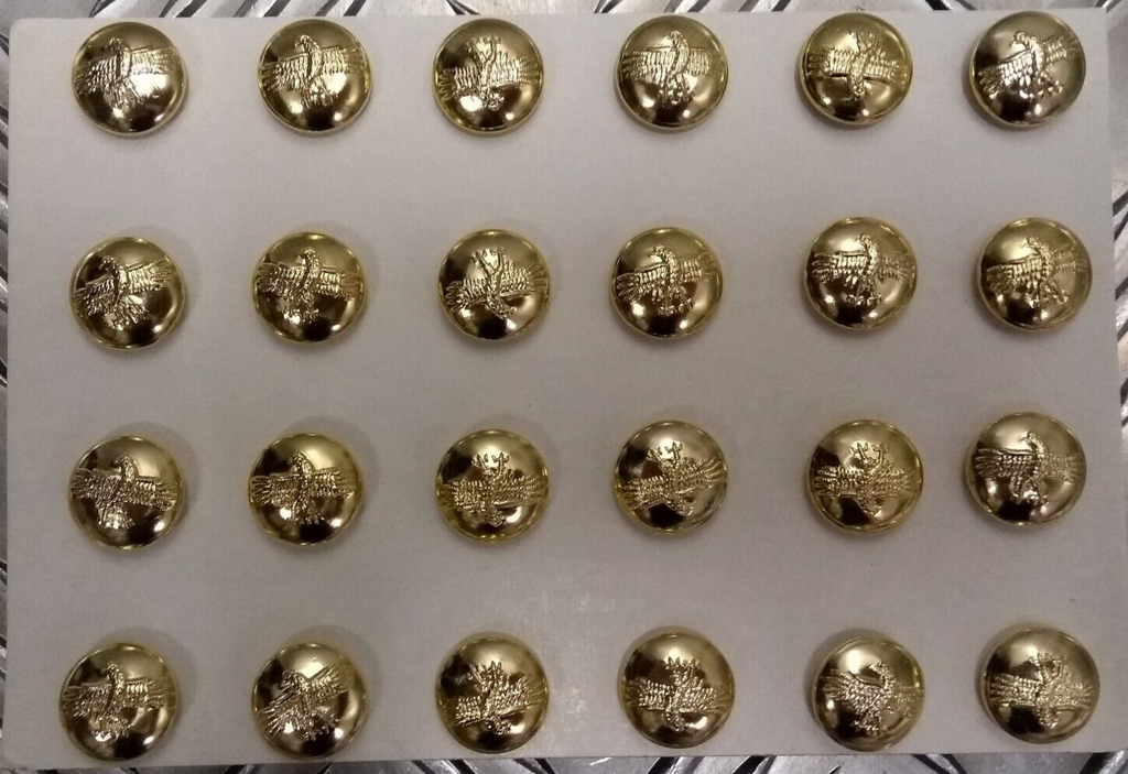 Genuine Issue RAF Royal Air Force Ring Back Buttons 13mm 1 Card X 24 V689L