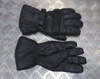 Black Leather Dynamic Waterproof Motorcycle Gloves Size Small Genuine British