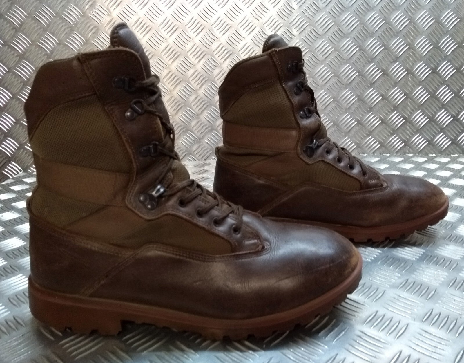 Army Patrol Boots Brown British Soldier Warm Weather Lightweight Footwear UK14M