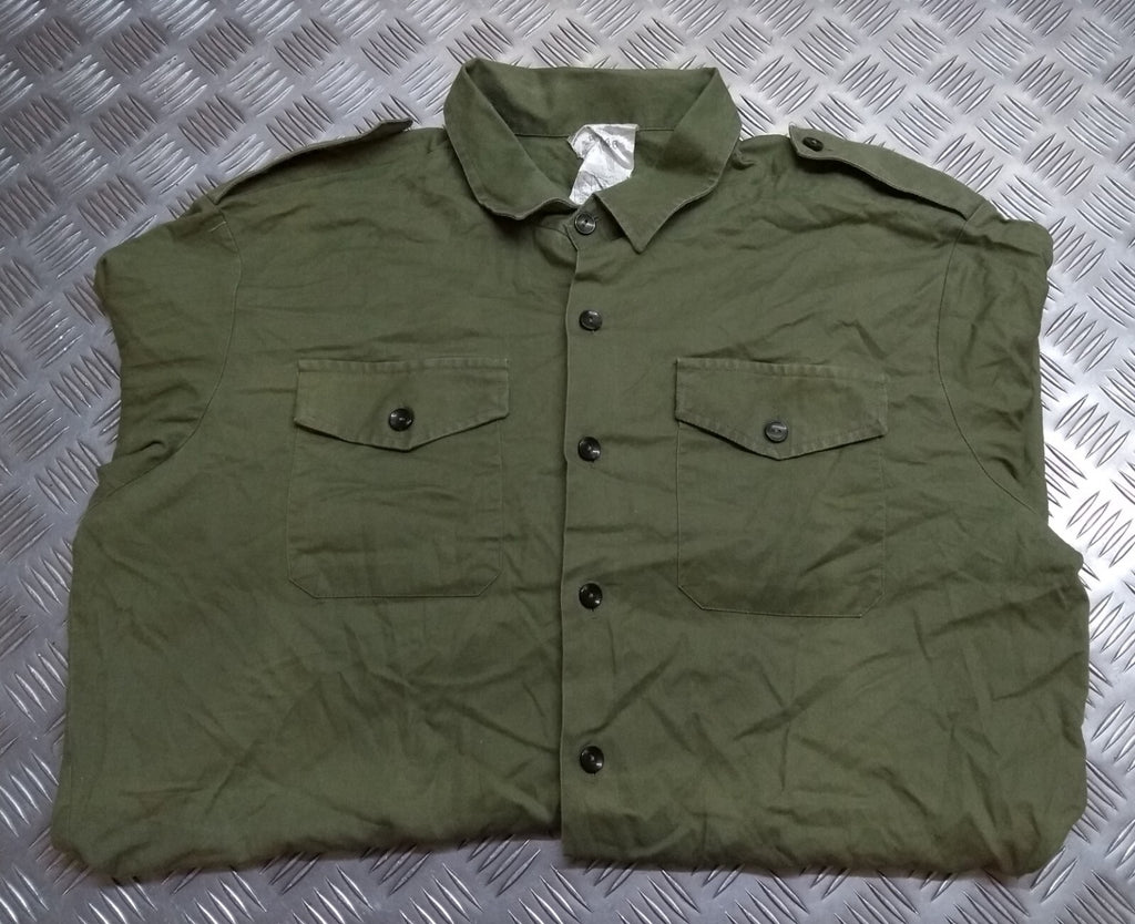 General Service Shirt Long Sleeve British Army Old Pattern Green Shirt