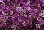 Buttons 50 Vintage 4 Hole for Dress Shirts Pearlesque Purple Tints 11mm NOS
