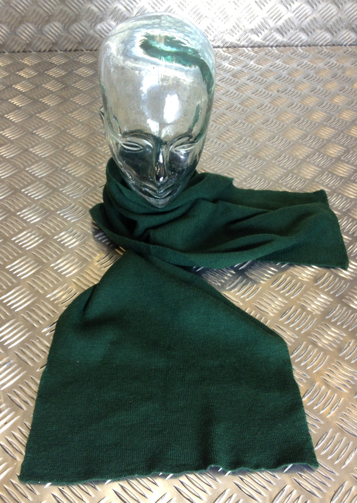 Genuine German Army Issue Bund Plain Green 100% Wool Scarf Very Warm Scarves