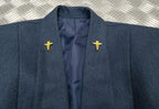 WRAF / RAF Royal Air Force No5 Mess Jacket Air Force Blue Grey Womans with 3 Bar Chevron Patch Michael Jay