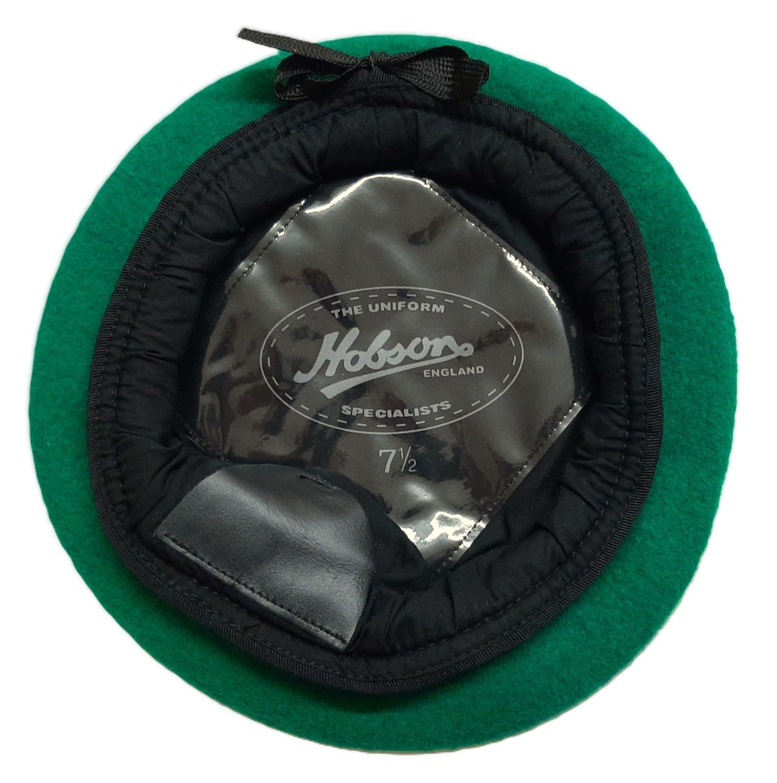 Hobson Beret Light Green With Petersham Rim 100% Wool No Badge 7 1/2