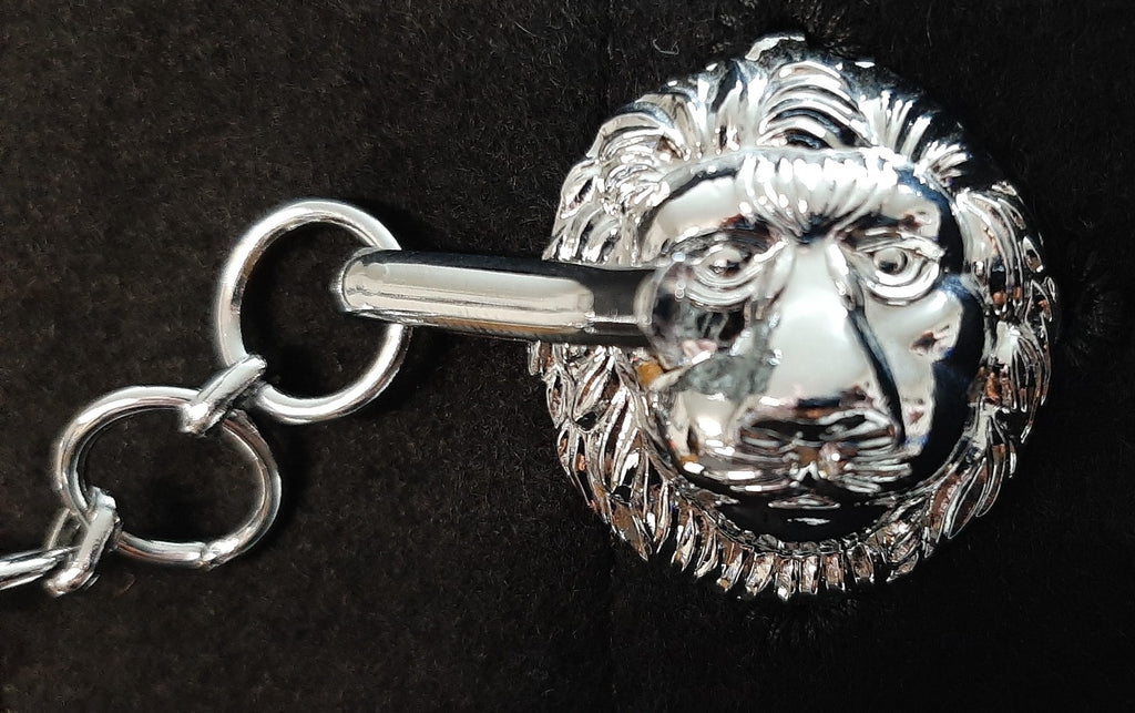 British RM Cape Deep Blue Wool Bandsman Bandswoman Lion Head Clasp
