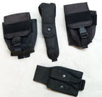 Black MOLLE Pouches Various Utility Ammo Baton Joblot of 4 Assorted Brands