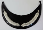 Genuine British Made Senior Officer Silver Laurel Braid Dress Cap Peak NEW