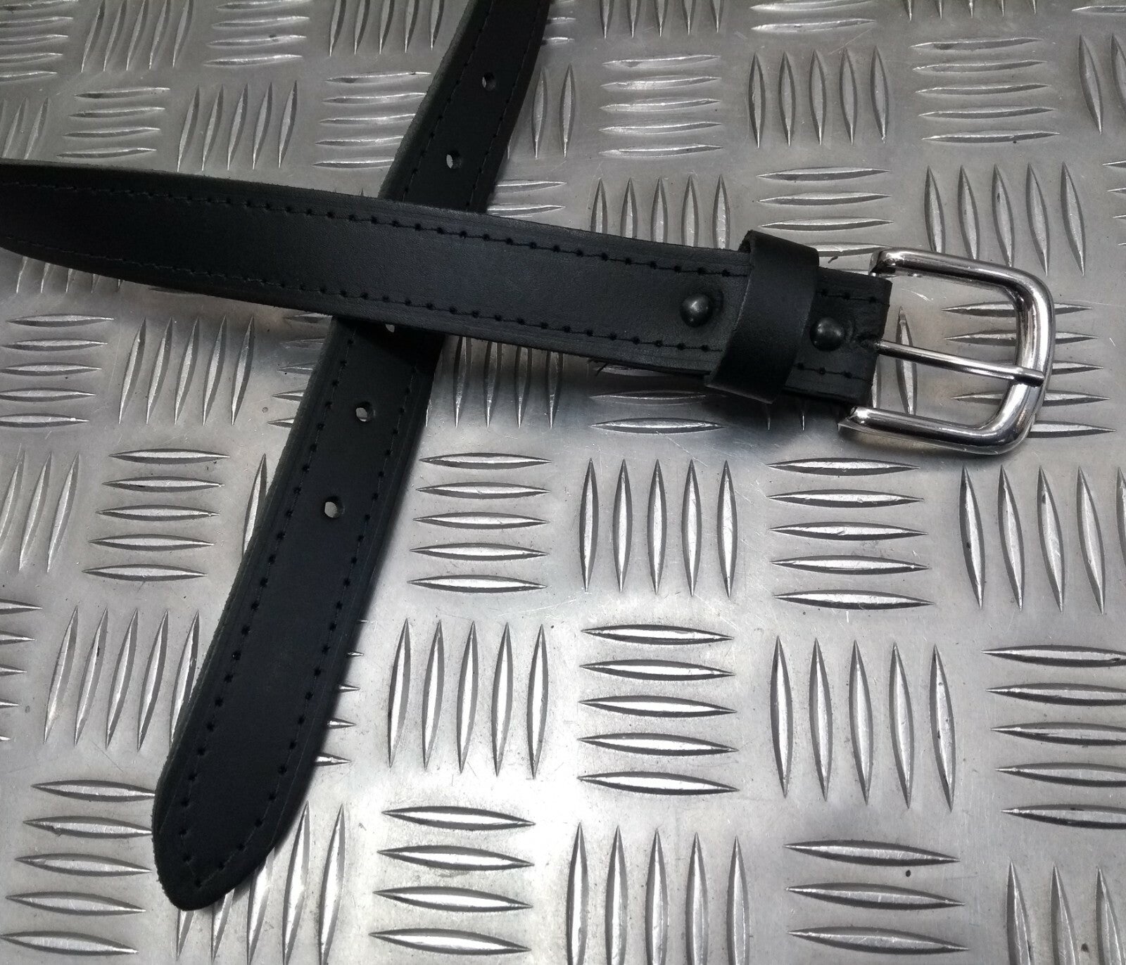 Standard Issue Belt STD British Black Trouser Belt Leather