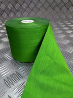 Vintage Green 10cm / 4" Wide Striped Grosgrain Ribbon British Made
