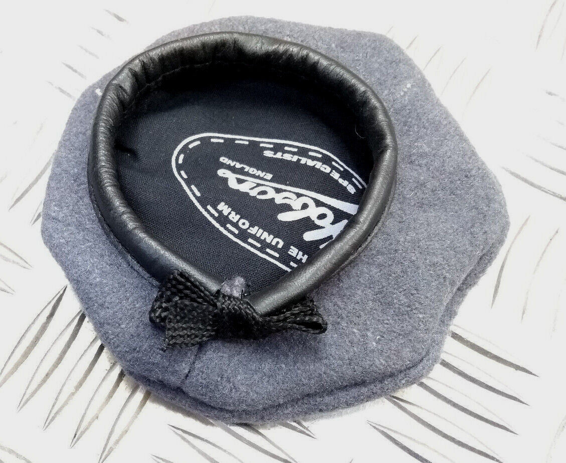Miniature Genuine Hobson London Maroon Dark Grey Bonnet Beret
