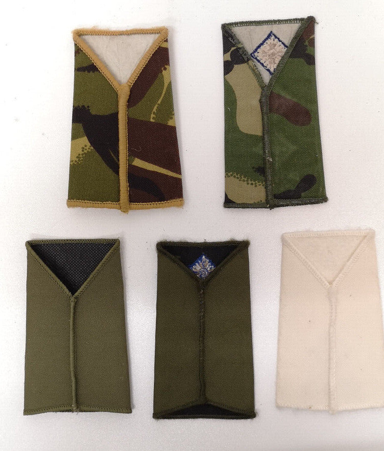 Royal Signals Rank Slides / Epaulettes in Various Colours Used